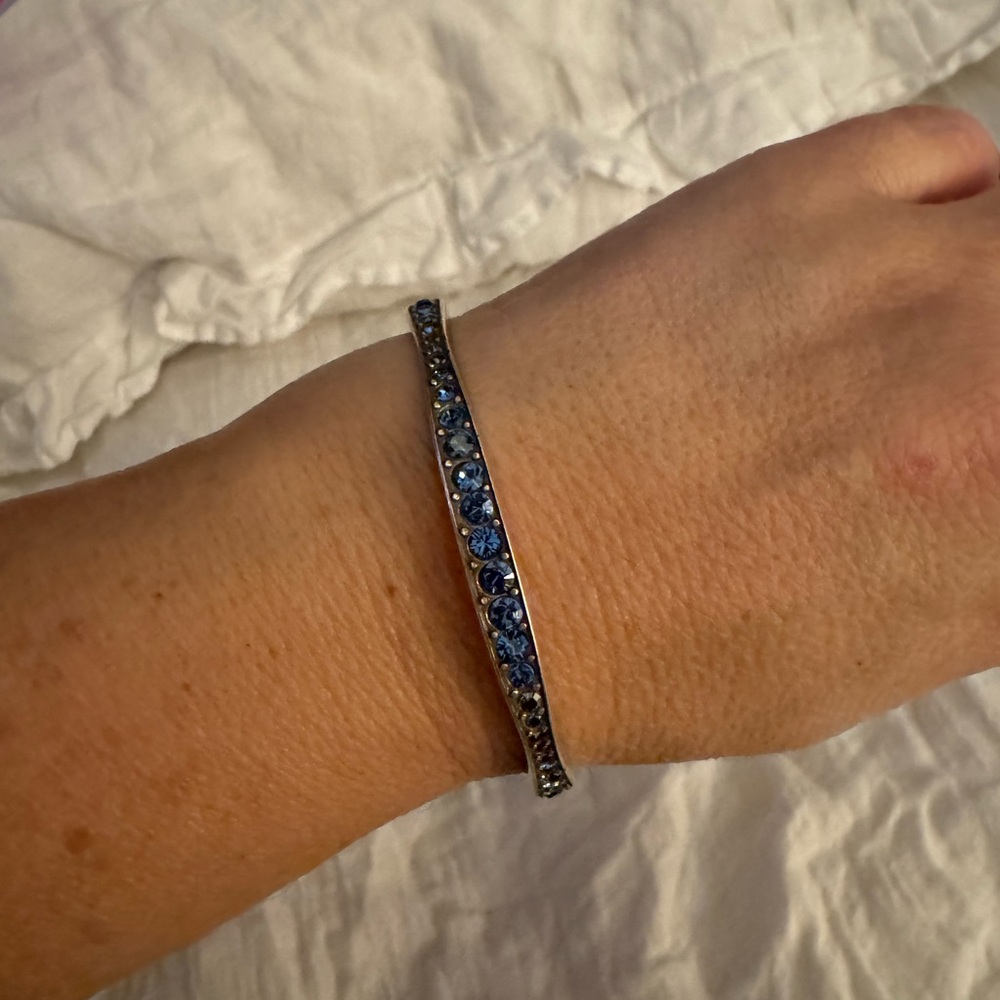 Elegant Blue Crystal Bracelet